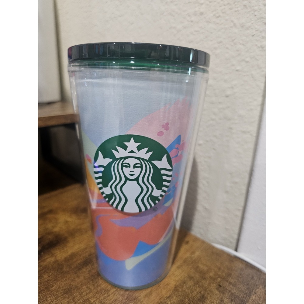 New Starbucks Coffee 2021  Blue Wave Spring 16oz Grande Tumbler Rare Collectible